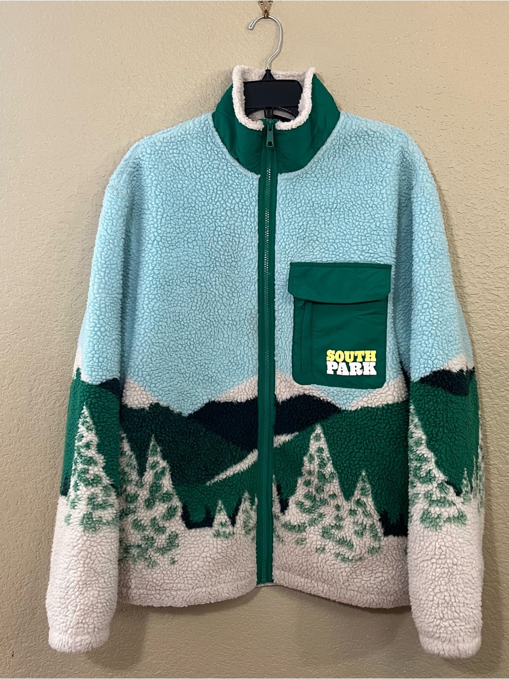 H&M South Park Men's Relaxed Fit Fleece Jacket Medium Pile